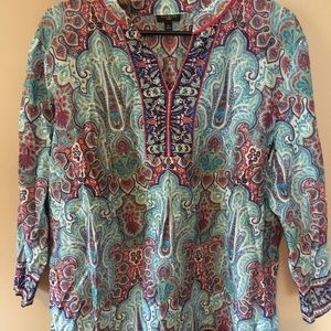 Talbots Caftan style shirt